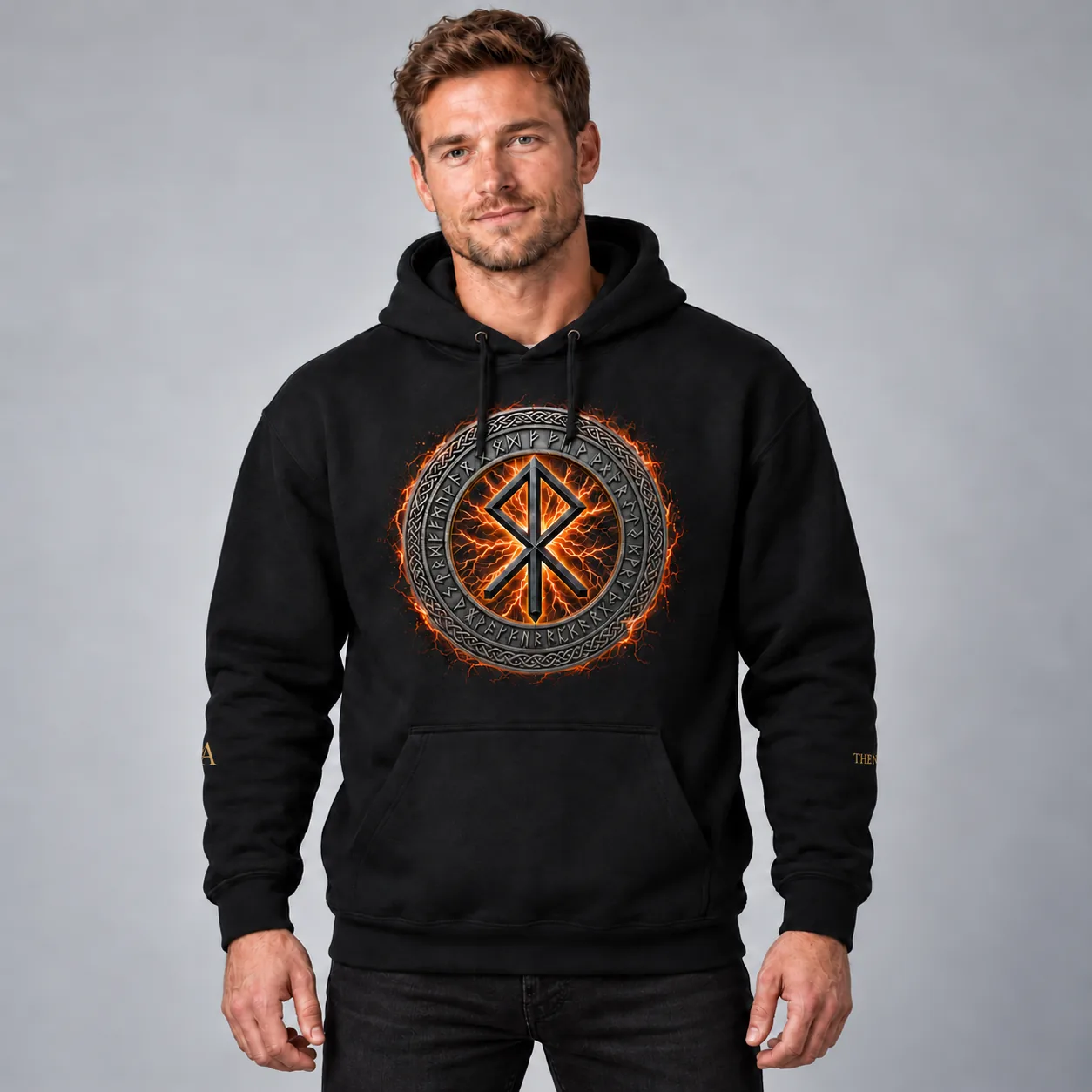 Смелость · Худи — bindrune print