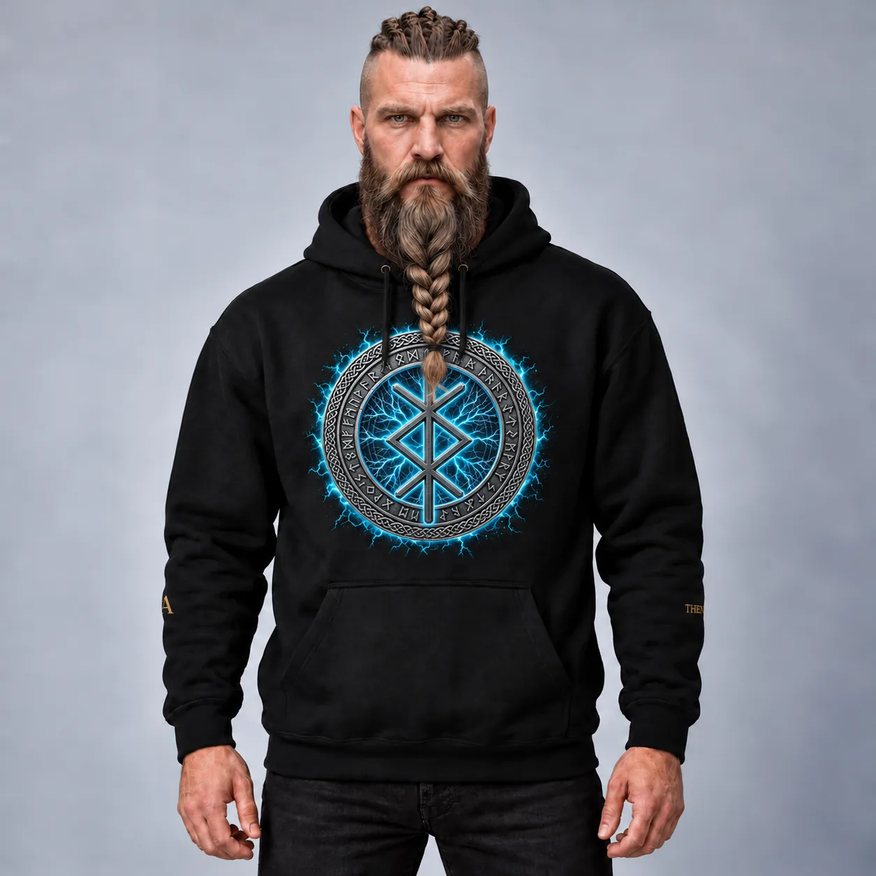 Защита · Худи — bindrune print